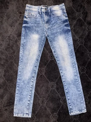 SOUTHPOLE Denim Jean  Boys Size 8 Stone Wash Distressed Blue W27x26 - Image 1 of 4