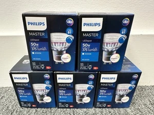Philips Expert GU10 LED lamp 5.5w 345 lumens dimmable CRI97 3000k warm white x5 - Picture 1 of 7