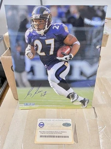 Ray Rice Baltimore Ravens Signed 8x10 Purple Jersey Running Photo Steiner Holo - Picture 1 of 5