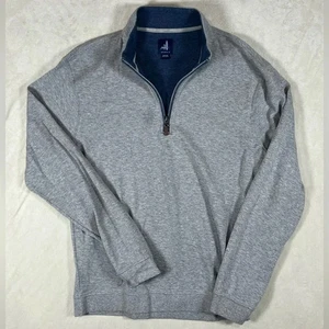 johnnie-O Men's Medium Blue Zip-Up Sweater - Picture 1 of 9