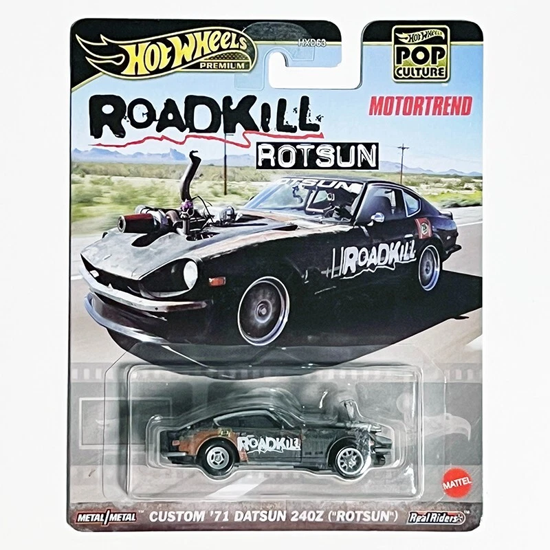 Hot Wheels Premium Roadkill Rotsun Motortrend Custom 71 Datsun 240Z POP Culture - Image 1 of 1