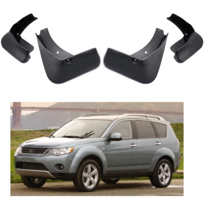 1Set Mud Flaps Splash Guards Mudguard Fender for 2007-2013 Mitsubishi Outlander - Imagem 1 de 4