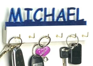 Custom Personalized Key Holder Hook Keys Wall Organizer Decor, A Great Gift! - Picture 1 of 12
