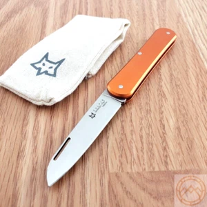 Fox Vulpis Folding Knife 2.13" N690Co Steel Sheepsfoot Blade Aluminum Handle - Picture 1 of 18