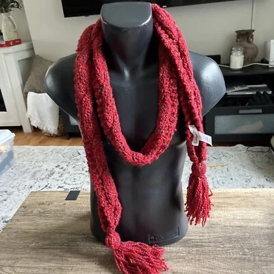 Bufanda para mujer Coldwater Creek mezcla de lana roja multicolor talla única cómoda Foto 1 de 4