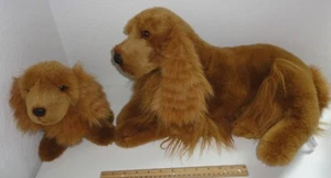 E&J Classics Prima Classic Collection Cocker Spaniel Stuffed Dog & Puppy 20" - Picture 1 of 2