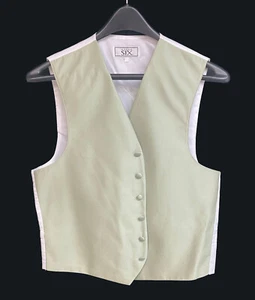 New Men's After Six Kiwi Green Tuxedo Vest Free Shipping Size Medium - Picture 1 of 2