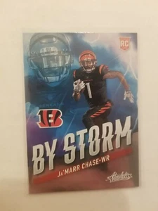 2021 Absolute By Storm Insert Ja'Marr Chase RC #BST-5 Cincinnati Bengals - Bild 1 von 1