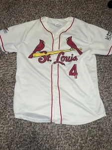 MLB St. Louis Cardinals 2013 NL Champions SGA Yadier Molina Trikot Creme Herren XL - Bild 1 von 7
