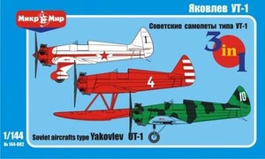 Mikro Mir 144-002 Soviet Aircraft Type Yakovlev Ut-1 Ut-1b Ut-1 1/144 scale - Picture 1 of 12