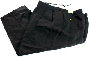 NWT Cubavera Men's Size 5X x 30 Black Linen Blend Casual Lounge Pants New 54-56 - Picture 1 of 7
