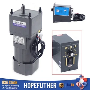 Controlador eléctrico de velocidad variable con motorreductor monofásico 90W AC110V 1:20 67 RPM - Imagen 1 de 10