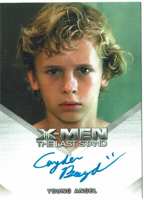 X-Men 3 The Last Stand Movie 2006 Autograph Card Cayden Boyd as Young Angel - Image 1 of 2