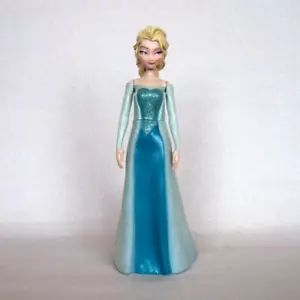 Disney Frozen Elsa Figurine. Large 8" 20cm tall. Vinyl. Posable arms & waist - Picture 1 of 12