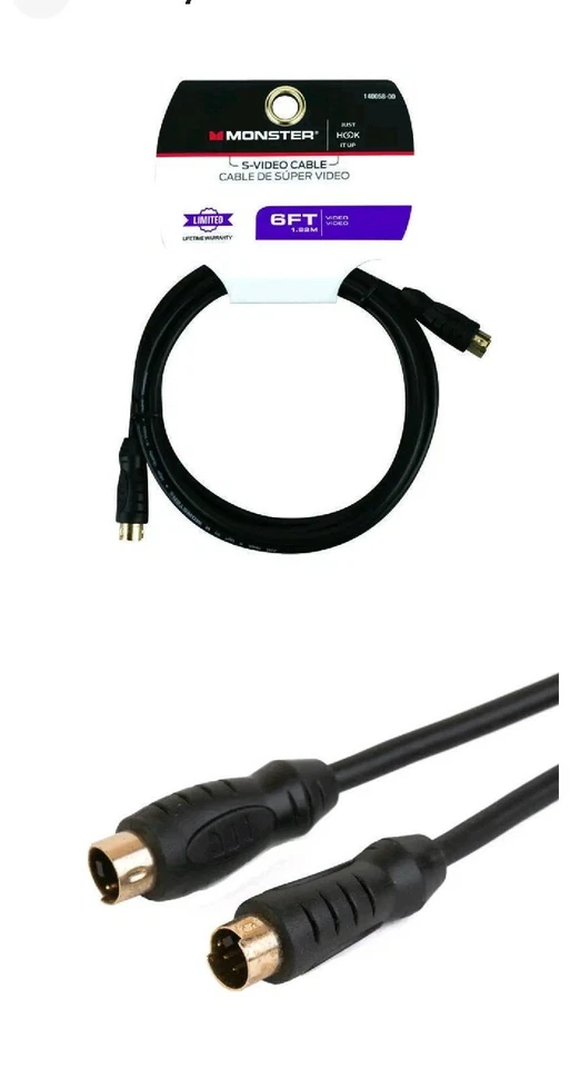 Monster Just Hook It Up 6 ft. L S-Video Cable RCA - Image 1 of 1