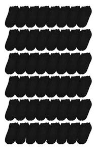 48 Pairs Womens Low Cut Ankle Socks, Comfortable Lightweight Athletic Wholesale - Picture 1 of 32