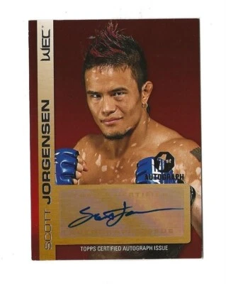 2011 Topps UFC Title Shot SCOTT JORGENSEN Autographed 1st Card RC - Image 1 of 2