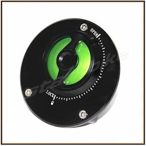 Motor Gas Cap Fuel Cap Push &Lock YAMAHA YZF-R3 YZF-R25  2006-2016 Green &Black  - Picture 1 of 8