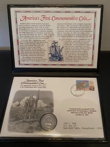 1892 P Half Dollar (90% Silver) First Commeorative Coin - Picture 1 of 5