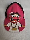 Vintage Muppets Animal Drummer Hot Pink Baseball Cap Snapsack Jim Henson Disney 