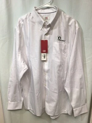 Cutter & Buck (Pope Golf) White XL Long Sleeve New with Tags Button Down B3 - Image 1 of 4