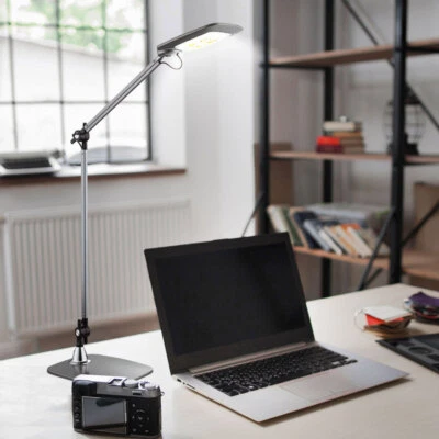 Lampada da Tavolo Scrivania Mista LED Cct Sensore Alluminio Toccare Dimmerabile - Immagine 1 di 4