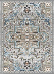 Traditional Oriental Medallion Gray Area Rug **FREE SHIPPING** - Picture 1 of 4