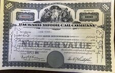 1946 Antique Packard Motor Car Vintage Classic Automobile Old Stock Certificate