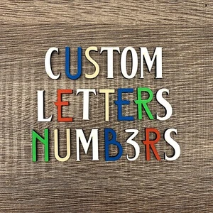 Lettere e numeri in legno personalizzati da 2,5 cm per fai da te, taglio laser - Foto 1 di 10