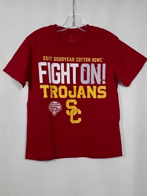 USC Trojans NCAA Fight On! Fanatics Red T-Shirt Kids SMALL - Image 1 of 4