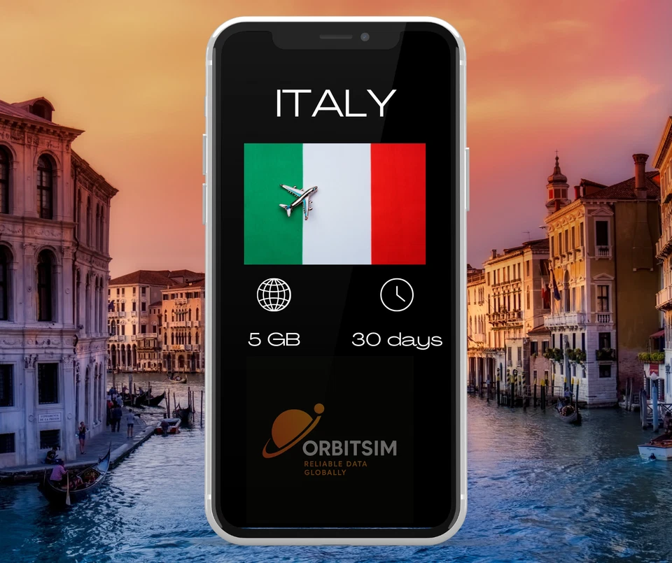 Italia - 5 GB por 30 días - eSIM de datos móviles - Entrega rápida Foto 1 de 1