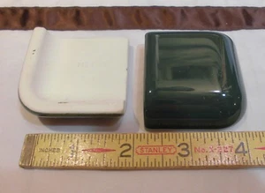 2 Timberline Green Ceramic Bullnose outside corner trim tile, 2" X 2" Daltile - Picture 1 of 13