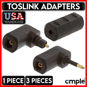 Mini Toslink Coupler M/F Right Angle Toslink Adapter Fiber Optic Digital Audio