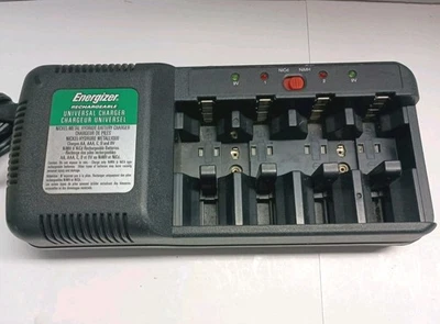 Energizer CHM4FC Universal Battery Charger AA AAA C D 9V NiMH NiCd Tested  - Image 1 of 4