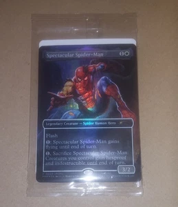 Magic The Gathering MTG Marvel Legends  Spectacular Spider-Man Promo Card Sealed - Picture 1 of 1