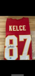 Travis Kelce Signed KC Chiefs Jersey Certified Real Autograph Bag - Picture 1 of 5