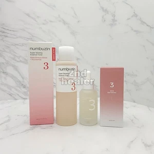 numbuzin n.3 siero ammorbidente pelle 50ml + tonico essenza super luminoso 200ml 2pz - Foto 1 di 11