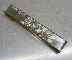 Estuche de cepillo de dientes de plástico duro de celuloide vintage - Imagen 1 de 9