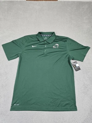 Tulane Green Wave Polo Shirt Mens Large NCAA Football Angry Wave Dri-FIT Nike - Image 1 of 4