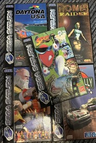 Sega Saturn games x 5 Spot Goes to Hollywood Sega Saturn Daytona tomb raider 