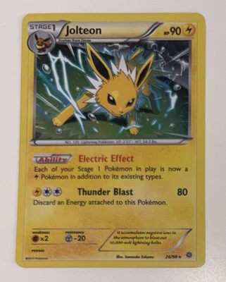 Pokemon Jolteon Holo Rare 26/98 XY Ancient Origins English 2015 TCG NM - Image 1 of 2
