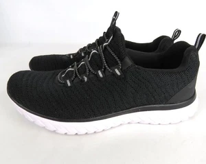 Athletic Works Comfort Fit Slip On Sneakers Size 6.5 Women's Black Mesh - Picture 1 of 11