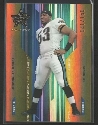 Pat Thomas 2005 Leaf Rookies & Stars Longevity #179 Gold /150 Jaguars - Image 1 of 2