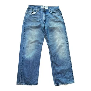 LEVI'S 569 Jeans Mens Blue Loose Straight Stone Wash W34 L32 denim jeans - Picture 1 of 4