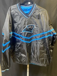 NEU VINTAGE NFL Carolina Panthers Souvenir Wendejacke Pull Over EBC25 XL - Bild 1 von 8