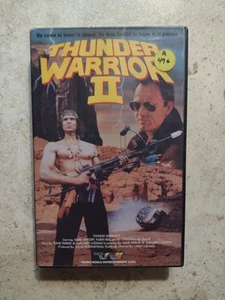 THUNDER WARRIOR II 2, 1986 TRANS WORLD TAPE Ninja Showdown VHS Clamshell *TESTED - Picture 1 of 4