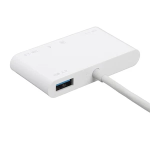 6 In 1 Memory Card Reader Plug And Play High Speed USB C Smart Camera Storag NEW - Afbeelding 1 van 12
