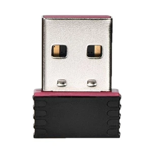 Network Card Mini USB Adapter Network Card USB 2.0 2.4HHz 600Mbps Drive CD For - Afbeelding 1 van 7
