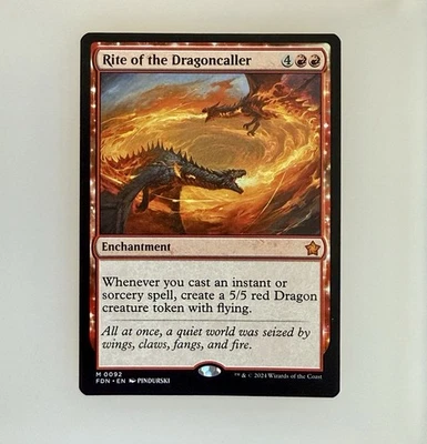 Magic the Gathering: Rite of the Dragoncaller Foundations Regular NM - Image 1 of 2