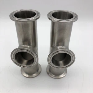 LOTES DE 2 1.5" 1-1/2" 3 vías Tee Union SS304 Glacier Tanks B7MPS-G150 Tri-Clamp - Imagen 1 de 5